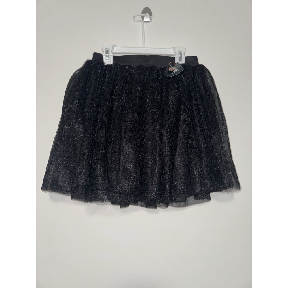 NWT Halloween Girls Costume One Size Skirt Black Tutu 🐈⬛